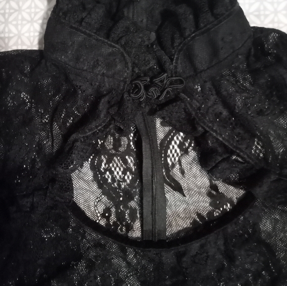 COPY - Killstar Lace Crop Top, Large - Picture 3 of 4